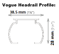 Louvolite Vogue Headrail Profile 
