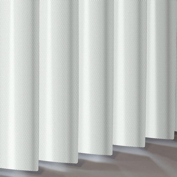 Silk White Perforated Aluminium Vertical Blind Slats