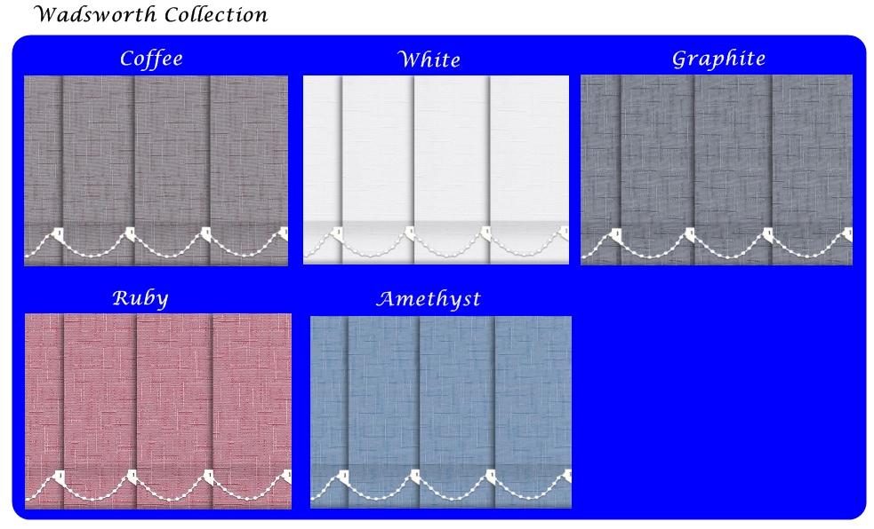 Vertical Blinds wadsworth collection range