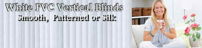 Smoothe White PVC Vertical Blinds