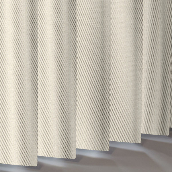 Almond Cream perforated Aluminium Vertical Blind Slats