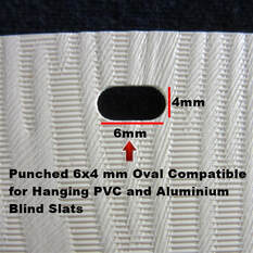 Aluminium Punch Hole picture showed for hanging Slat