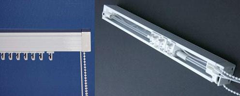 Standard Vertical Blind Headrails for Fabric or PVC Slats