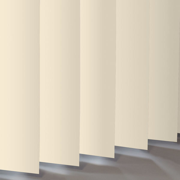 Marbella Jasmine Cream Plain colour PVC blind slats